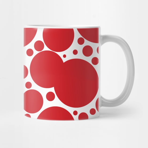 Red Polka Dots Pattern by TintedRed